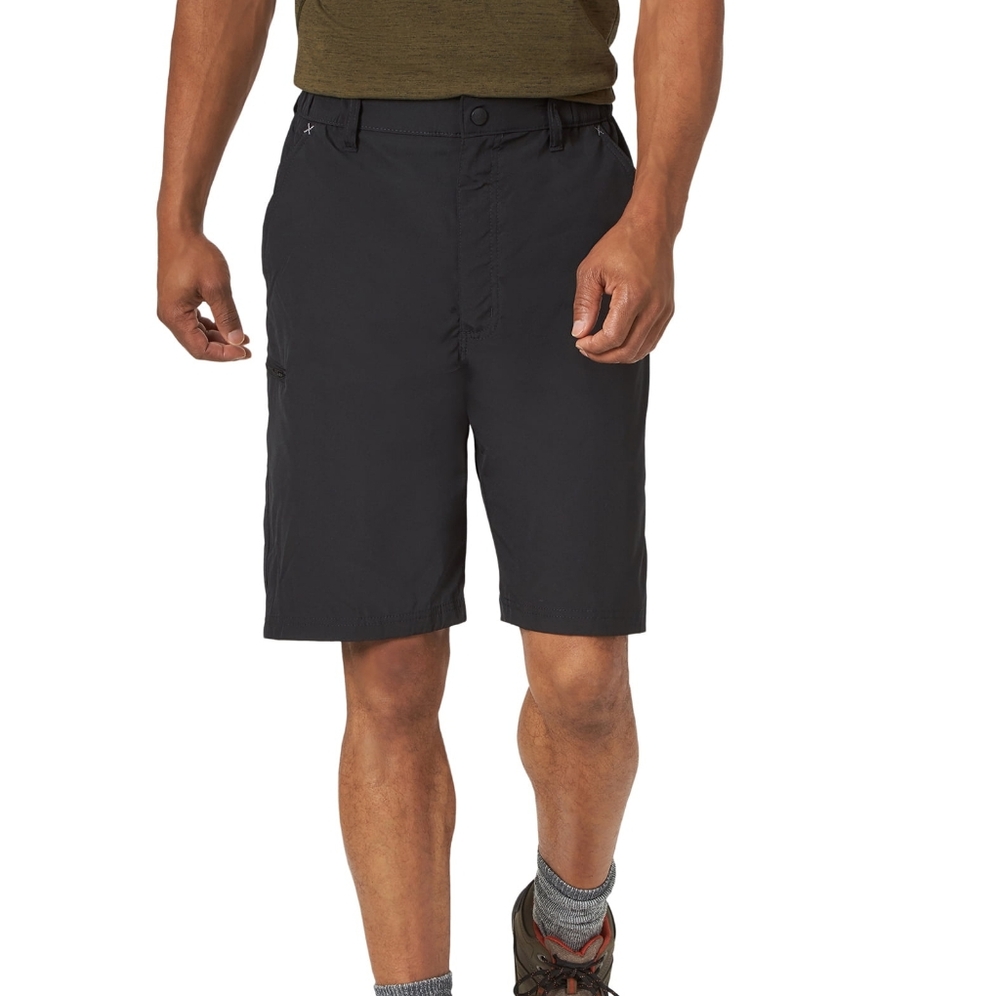 Men's Wrangler Outdoor Performance Side Elastic Utility Short Size 36 Black